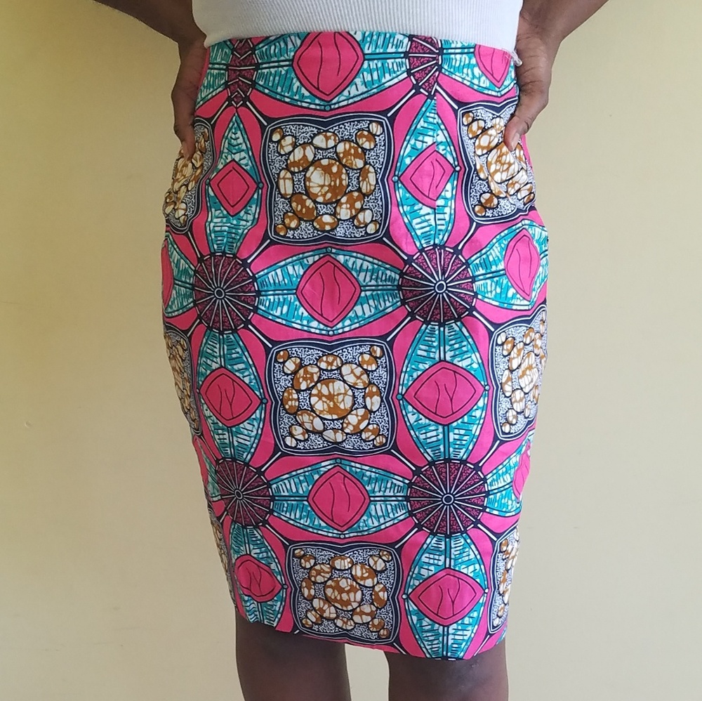 African Print Skirt - Picture 2 of 4